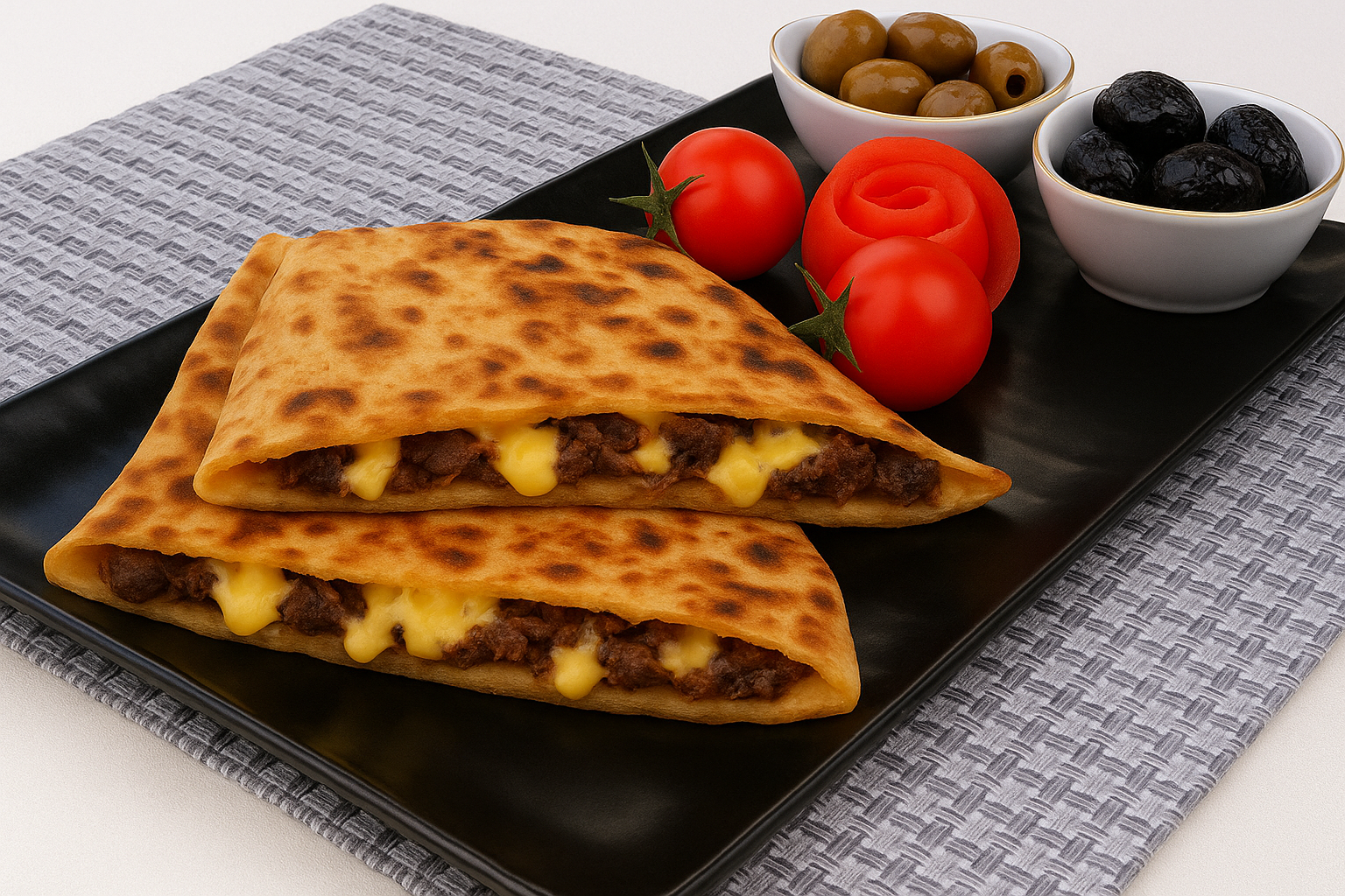 Kavurmalı Kaşarlı Gözleme