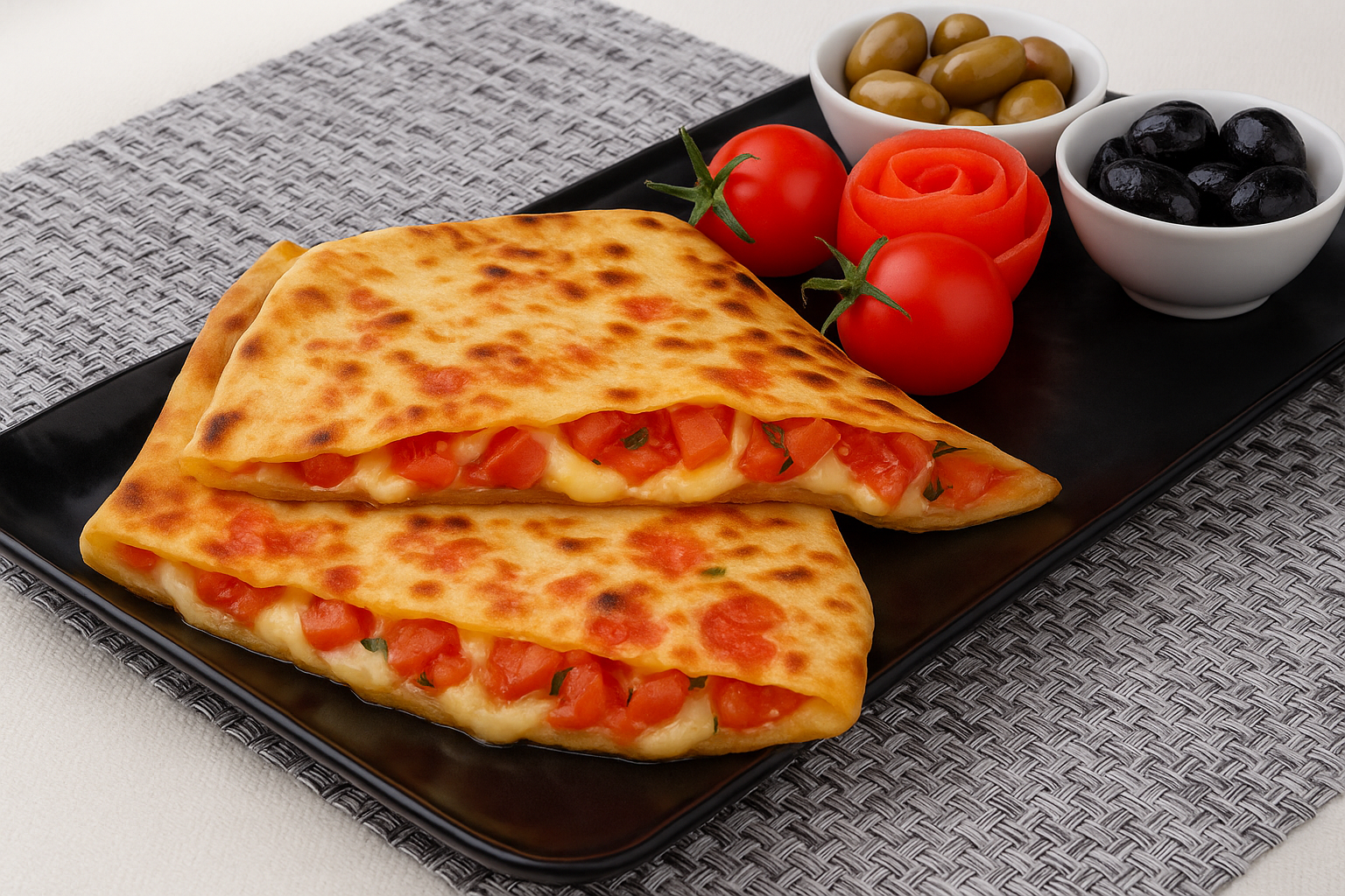 Domatesli Kaşarlı Gözleme